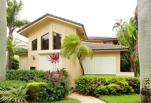 First-time homebuyers at their new front door